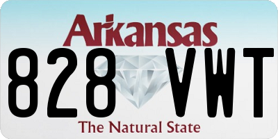 AR license plate 828VWT