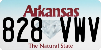 AR license plate 828VWV
