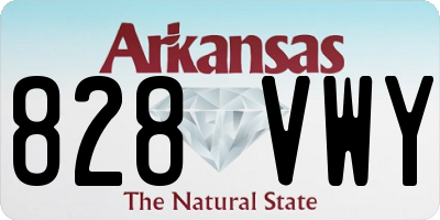 AR license plate 828VWY