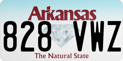 AR license plate 828VWZ