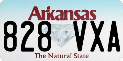 AR license plate 828VXA