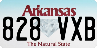 AR license plate 828VXB