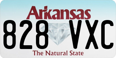 AR license plate 828VXC