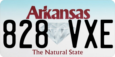 AR license plate 828VXE