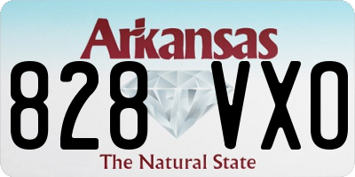 AR license plate 828VXO