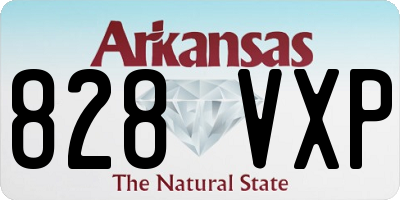 AR license plate 828VXP