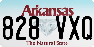 AR license plate 828VXQ