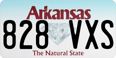 AR license plate 828VXS