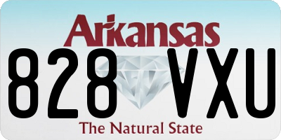 AR license plate 828VXU