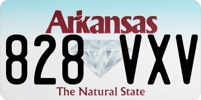 AR license plate 828VXV