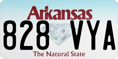 AR license plate 828VYA