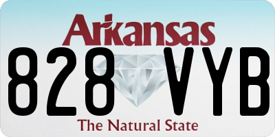AR license plate 828VYB