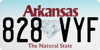AR license plate 828VYF