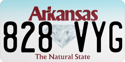 AR license plate 828VYG