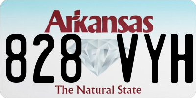 AR license plate 828VYH