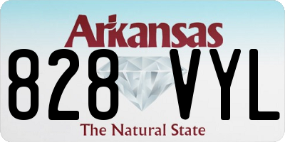 AR license plate 828VYL