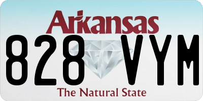 AR license plate 828VYM
