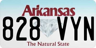 AR license plate 828VYN