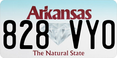 AR license plate 828VYO