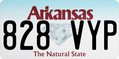 AR license plate 828VYP