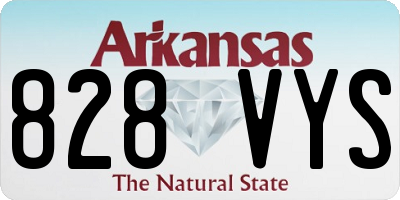 AR license plate 828VYS