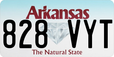 AR license plate 828VYT