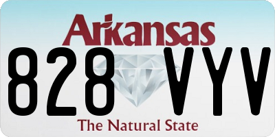 AR license plate 828VYV
