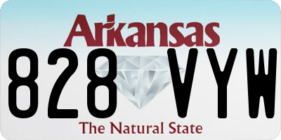 AR license plate 828VYW