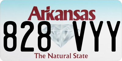 AR license plate 828VYY