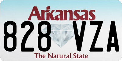 AR license plate 828VZA