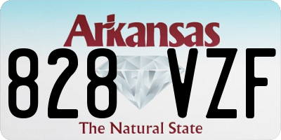 AR license plate 828VZF