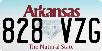 AR license plate 828VZG
