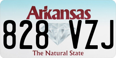 AR license plate 828VZJ