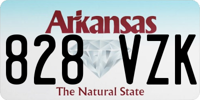 AR license plate 828VZK
