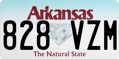 AR license plate 828VZM
