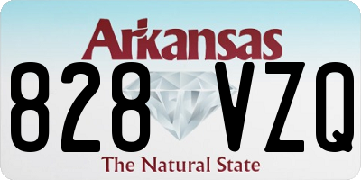 AR license plate 828VZQ