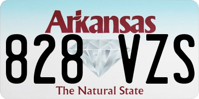 AR license plate 828VZS