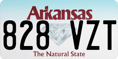 AR license plate 828VZT