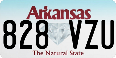 AR license plate 828VZU