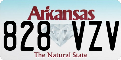 AR license plate 828VZV