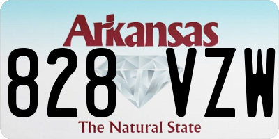 AR license plate 828VZW