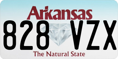 AR license plate 828VZX