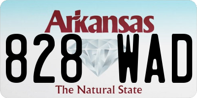 AR license plate 828WAD