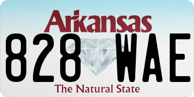 AR license plate 828WAE