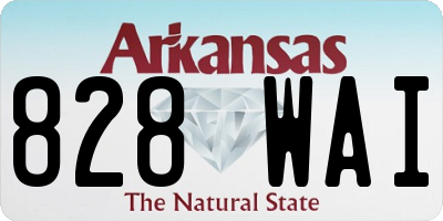 AR license plate 828WAI