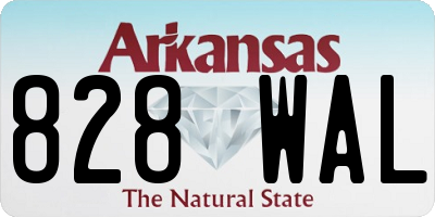 AR license plate 828WAL