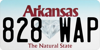 AR license plate 828WAP
