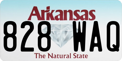 AR license plate 828WAQ