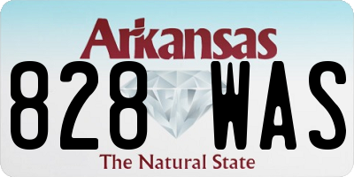 AR license plate 828WAS