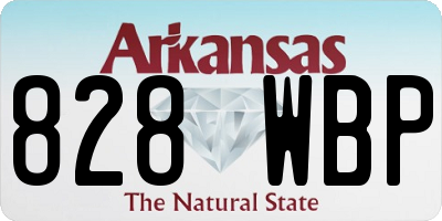AR license plate 828WBP